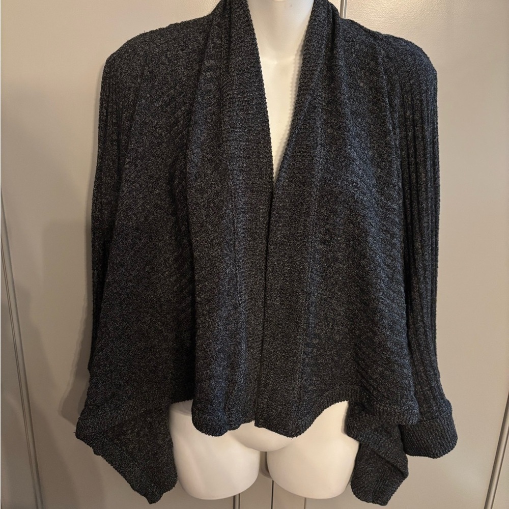 Athleta xs Gray Open-Front Sweater